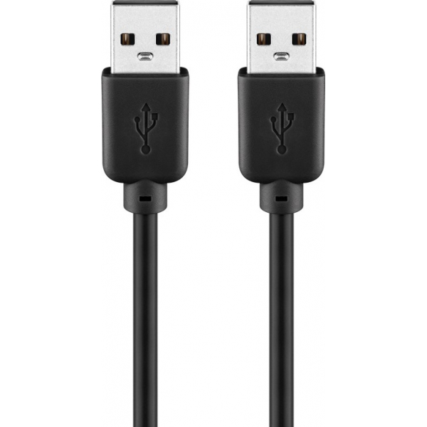 GOOBAY καλώδιο USB 2.0 Type A 93595, copper, 5m, μαύρο