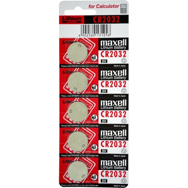 Maxell Μπαταρίες Λιθίου Ρολογιών CR2032 3V 5τμχ