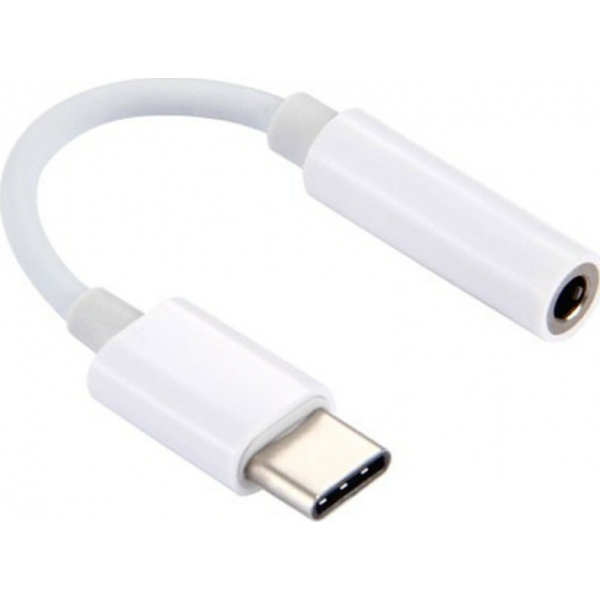 POWERTECH καλώδιο USB-C σε 3.5mm θηλυκό CAB-UC029, CM119B, λευκό