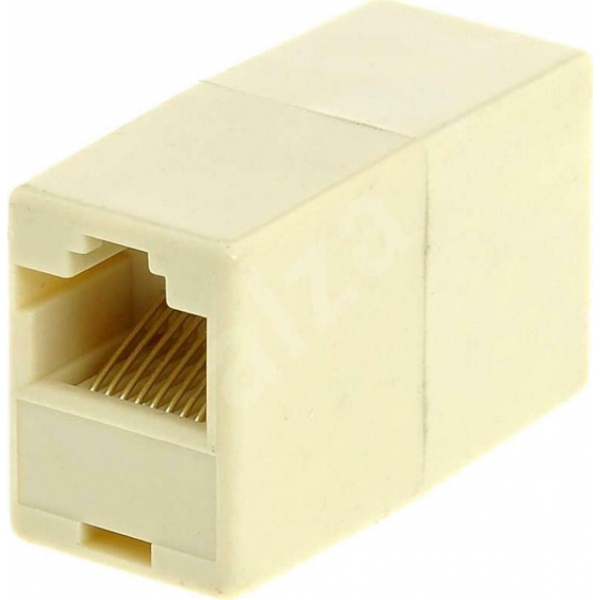 POWERTECH σύνδεσμος (μούφα) RJ45 UTP CAB-N182, 8p8c, λευκό, 5τμχ