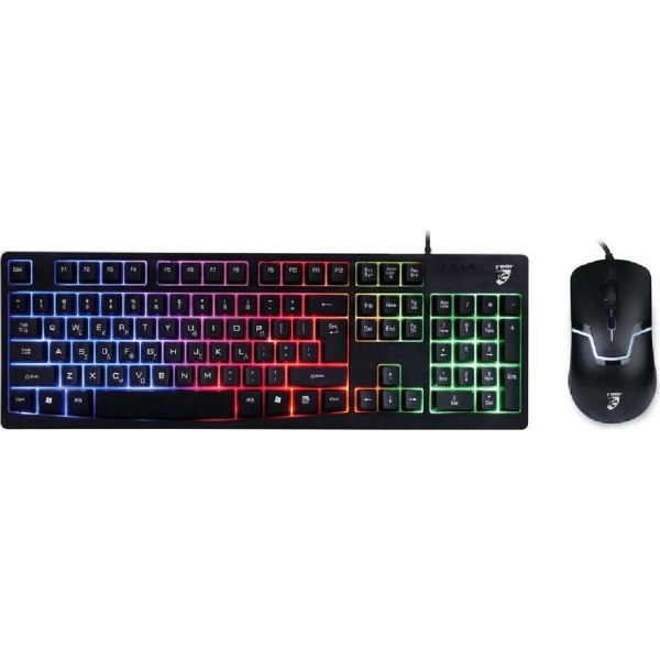 Roar RR-0004 Σετ Gaming Πληκτρολόγιο με RGB φωτισμό & Ποντίκι (Ελληνικό)