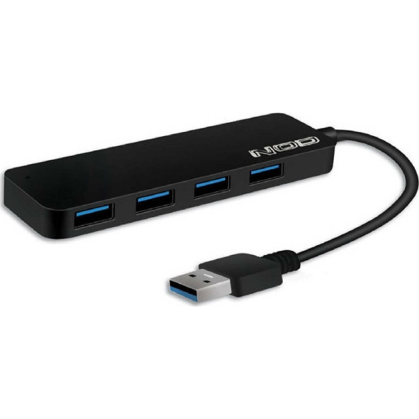 NOD Fusion Metal Hub 2.2 USB 3.2 4 Port Hub with USB-A Connection Gray