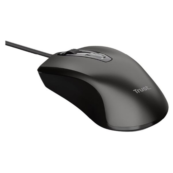 Trust Wired Optical Mouse Black     (24657)  (TRS24657)