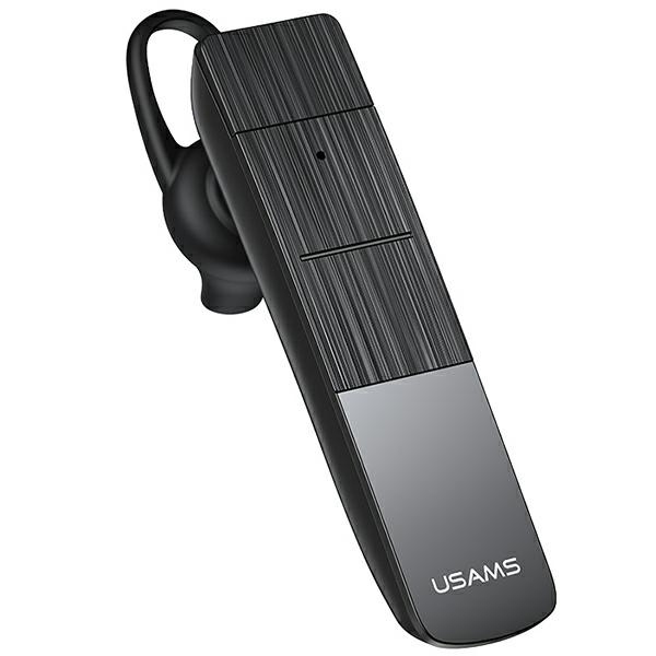 USAMS Bluetooth μονό earphone USAMS-BT2, 100mAh, 3-way κλήσεις, μαύρο