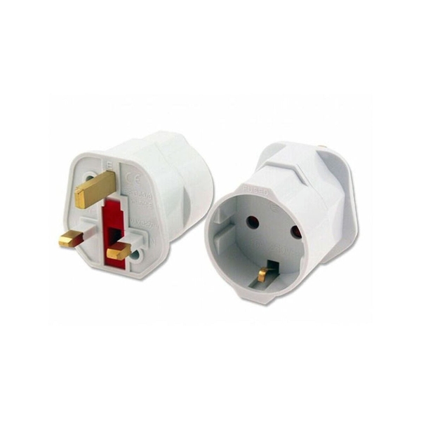 LAMTECH UK 13A TO EU SCHUKO TRAVEL ADAPTER