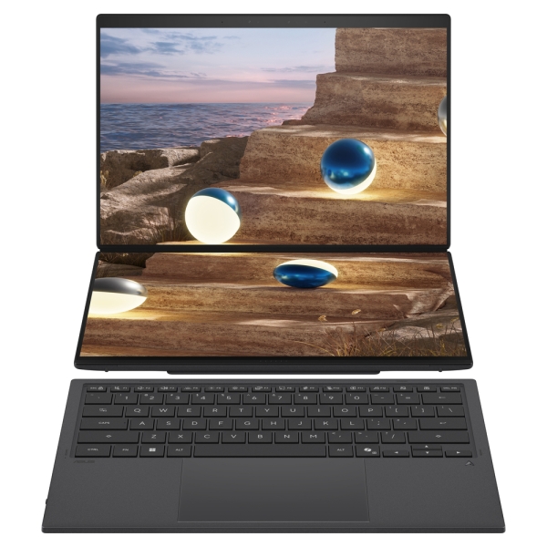 ASUS Laptop Zenbook Duo UX8407AA-OLED-SN109X 14.0'' 2880x1800 OLED Touch 120Hz UX9-388H/32GB/2TB SSD NVMe PCIe 4.0/Win 11 Pro/2Y/Moher Gray