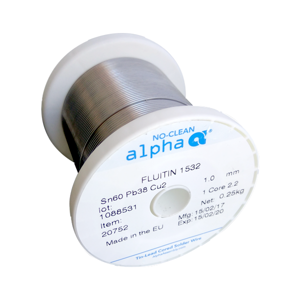 ZINN 1 ΚΟΛΛΗΣΗ ΓΙΑ ΗΛΕΚΤΡΟΝΙΚΑ ΕΞΑΡΤΗΜΑΤΑ 60-40 1mm 250gr