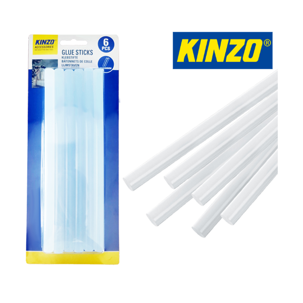 KINZO-79751 ΣΕΤ 6 ΤΜΧ. ΡΑΒΔΟΙ ΓΙΑ ΠΙΣΤΟΛΙ ΘΕΡΜΟΚΟΛΛΗΣΗΣ 11X200MM GRUNDIG