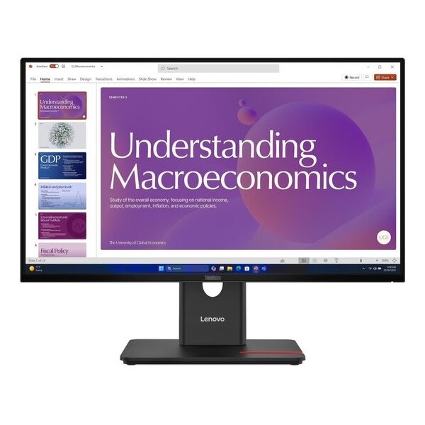LENOVO Monitor ThinkVision T24D-40 23.8'' FHD IPS, HDMi, Display Port,USB-C,USB, Height adjustable,Speakers, 3YearsW