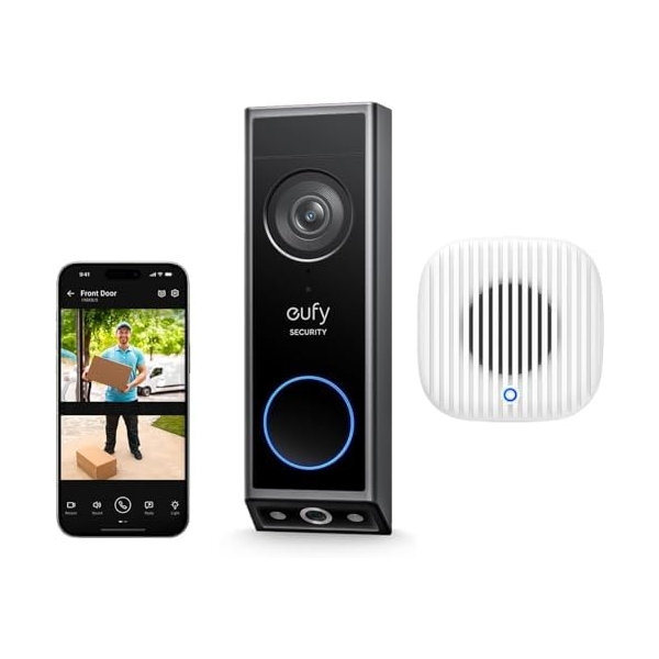 Anker Doorbell E340 with chime, Dual Camera, 2K FHD, Dual Band 2,4/5 GHz