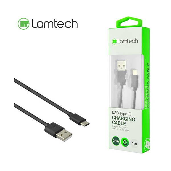 LAMTECH DATACABLE TYPE C 1m BLACK LAM442911