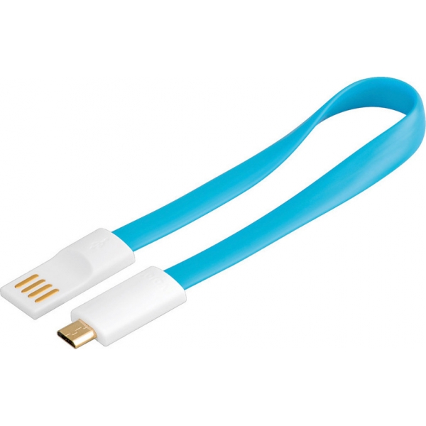 Goobay Flat USB 2.0 Cable USB-A male - micro USB-B male 0.2m (95906)