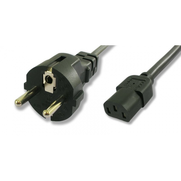 POWERTECH Καλώδιο τροφοδοσίας CAB-P007 1,5m, 3 x 0,50mm, μαύρο