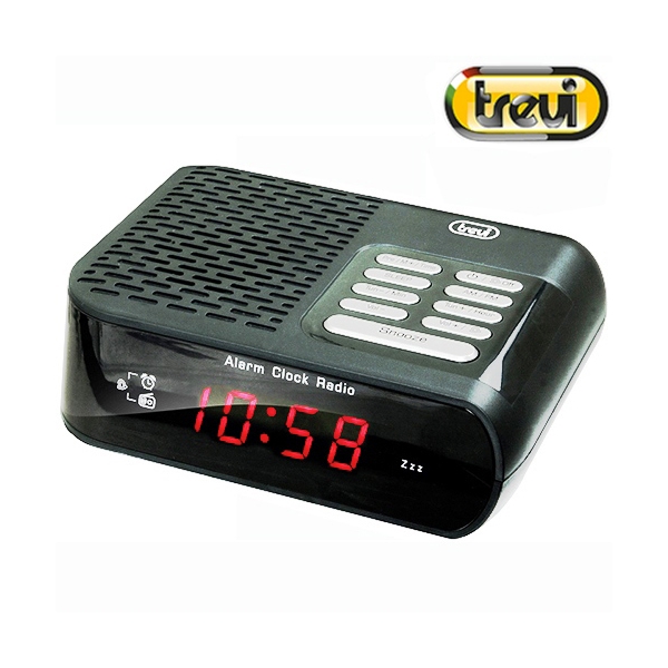 TREVI RC 827 D ΨΗΦΙΑΚΟ ΞΥΠΝΗΤΗΡΙ ΡΑΔΙΟΦΩΝΟ ΜΑΥΡΟ TREVI