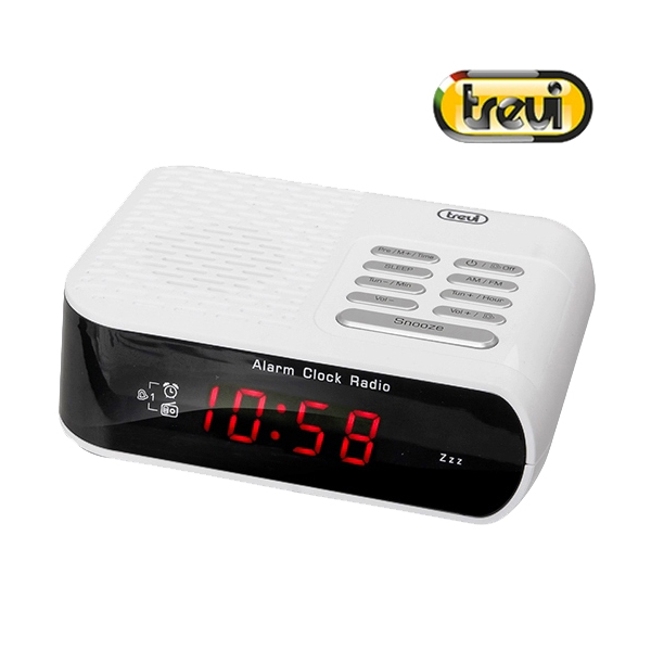 TREVI RC 827 D ΨΗΦΙΑΚΟ ΞΥΠΝΗΤΗΡΙ ΡΑΔΙΟΦΩΝΟ ΑΣΠΡΟ TREVI