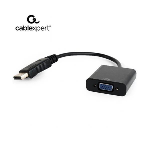 CABLEXPERT DISPLAY PORT TO VGA ADAPTER CABLE BLACK A-DPM-VGAF-02