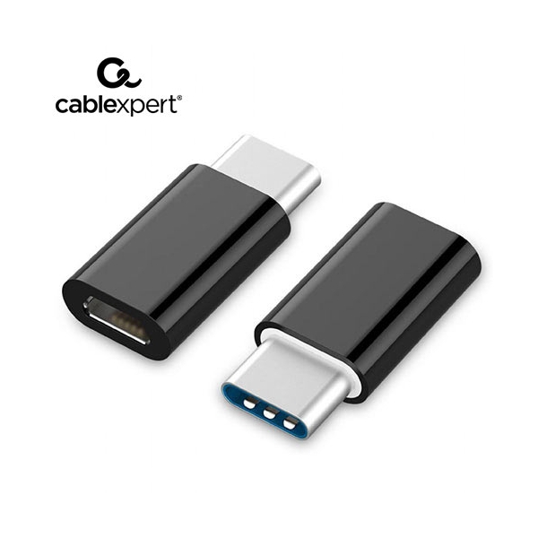 CABLEXPERT USB2,0 TYPE-C ADAPTER (CM/MICRO USB-F) BLACK A-USB2-CMMF-01