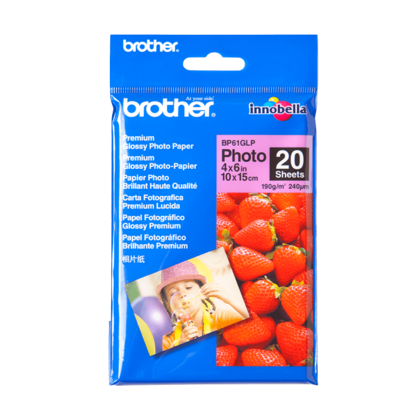 Brother BP61GLP Glossy 10cm x 15cm Photo Paper