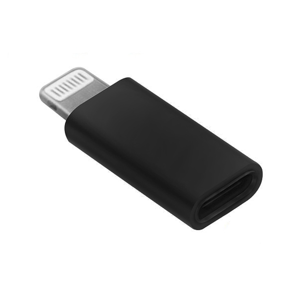 POWERTECH Adapter lightning σε USB Type-C female, μαύρο [CAB-UC021]