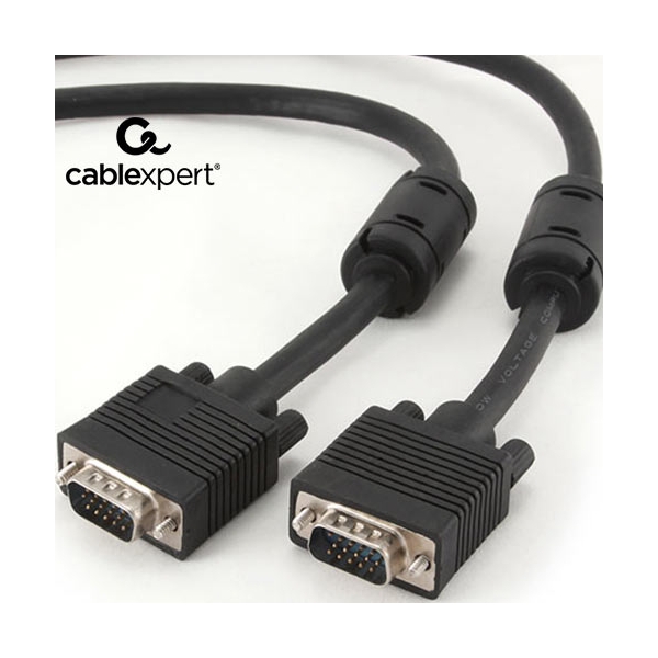 CABLEXPERT PREMIUM VGA HD 15M/HD 15M DUAL-SHIELDED W/2 X FERRITE 3M CC-PPVGA-10-B