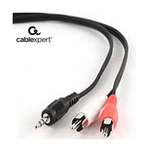 CABLEXPERT 3.5mm STEREO TO RCA PLUG CABLE 5m CCA458-5M