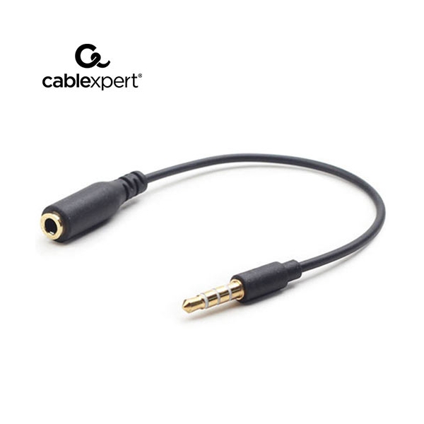 CABLEXPERT 3.5mm 4-PIN AUDIO CROSS-OVER ADAPTER CABLE BLACK CCA419