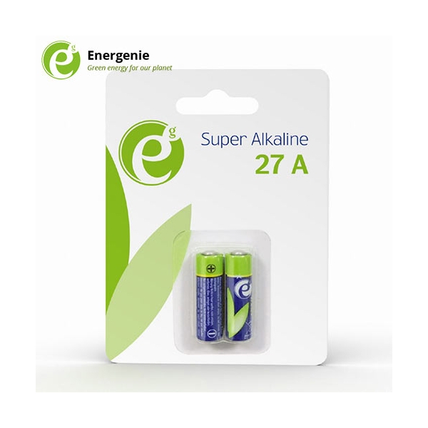 ENERGENIE ALKALINE 27A BATTERY 2-PACK EG-BA-27A-01