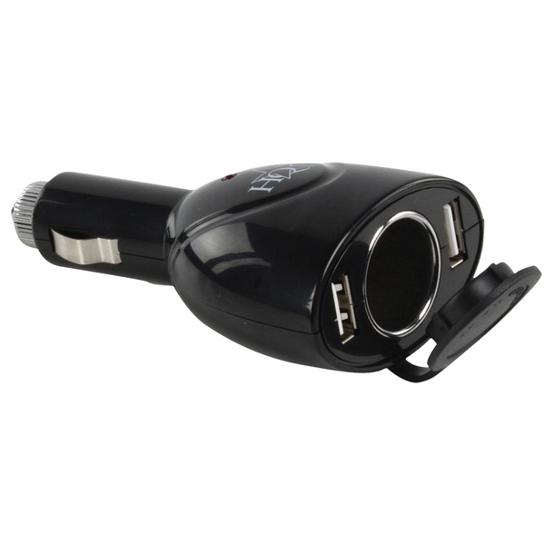 Distrelec Germany USB car charger, 2x 0.5 A, 73 g  [P.SUP.USB202]