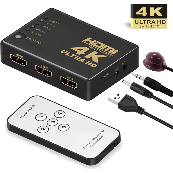 MGLSW02 HDMI SWITCH BOX 5 ΣΥΣΚΕΥΩΝ  4K