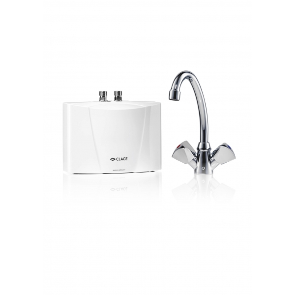 Ταχυθερμοσίφωνας νιπτήρα CLAGE M3 SNM 3,5KW με βρύση – Made in Germany