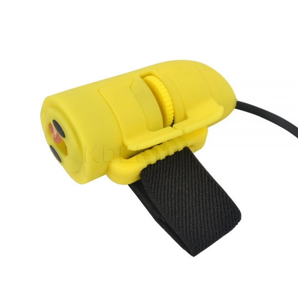 Mini USB 3D Optical Finger Ring HandHeld Mouse 1200dpi For Laptop PC Yellow