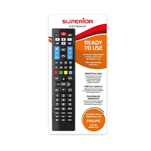 SUPERIOR REPLACEMENT REMOTE CONTROL FOR PHILIPS SMART SUPTRB004