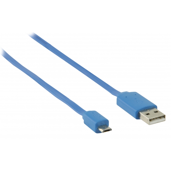 ValueLine Καλώδιο 60410 USB 2.0, A/Male-Micro B/Male, 1.00 m BLUE
