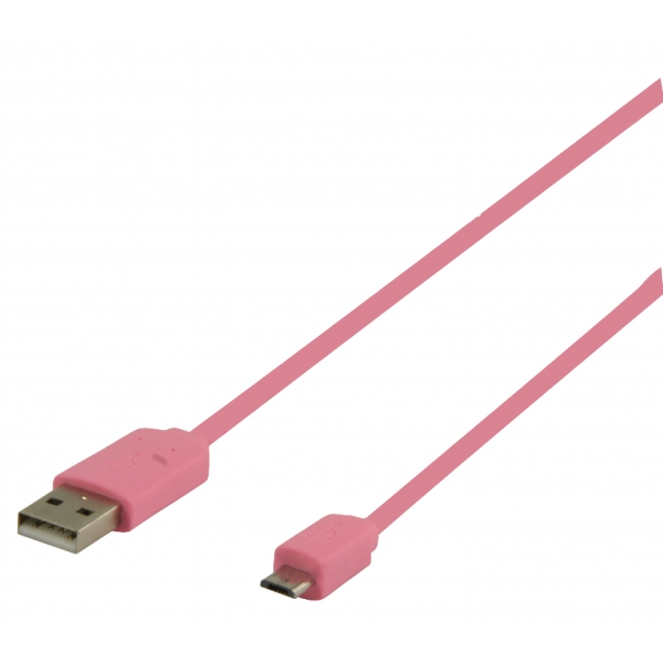 ValueLine Καλώδιο 60410 USB 2.0, A/Male-Micro B/Male, 1.00 m ROSE