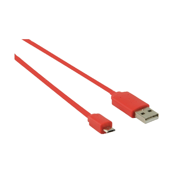 ValueLine Καλώδιο 60410 USB 2.0, A/Male-Micro B/Male, 1.00 m RED