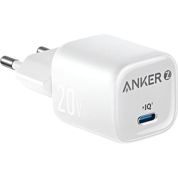ANKER WALL CHARGER 20W 1 PORT TYPE-C WHITE