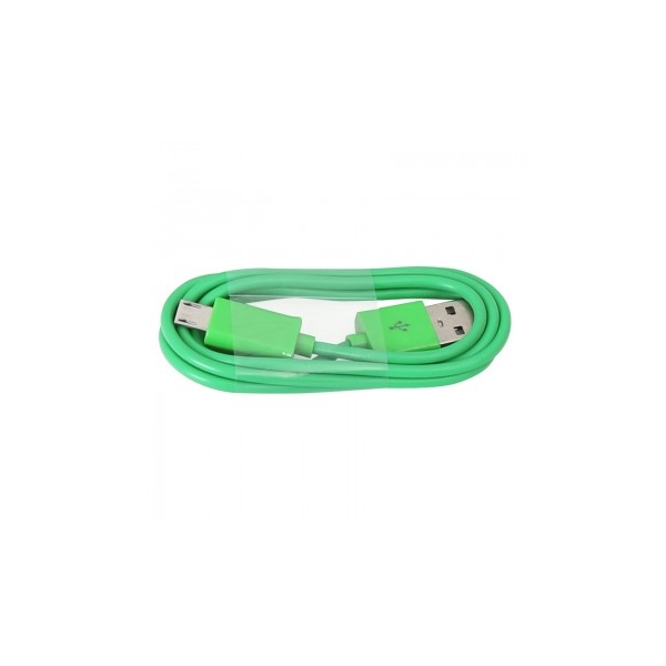 Omega Cable Micro USB 1m , GREEN  (42334)