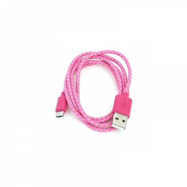 Omega Cable Micro USB 1m , PINK  (42319)