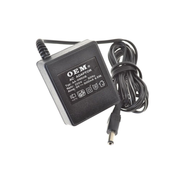 Compatible with 9V 500mA AC/AC Power Supply