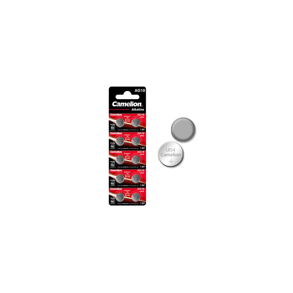 LR1130-AG10-BP10 ΜΠΑΤΑΡΙΑ CAMELION ΑΛΚΑΛΙΚΗ 10τμχ. CAMELION