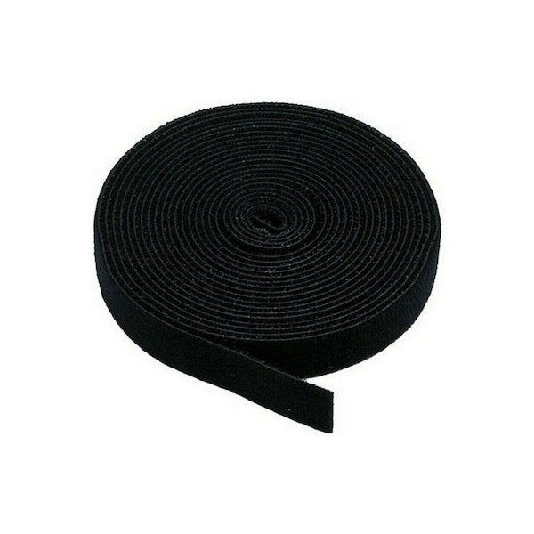 POWERTECH ταινία τύπου velcro πολλαπλών χρήσεων, 20mm, 3m, Black  [TIES-003]