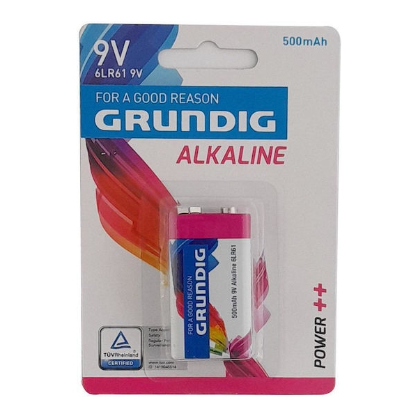 GRUN-ALK6LR61/1 ΑΛΚΑΛΙΚΗ ΜΠΑΤΑΡΙΑ GRUNDIG 6LR61 / 9V
